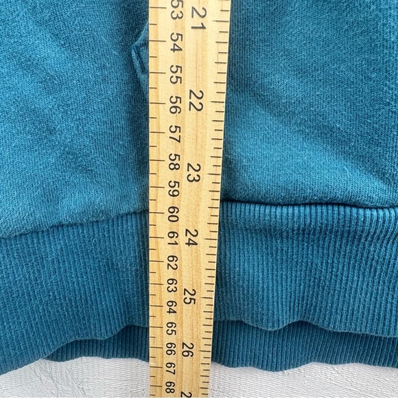 Under Armour Women’s Loose Fit Teal Blue Hoodie Raglan Sleeves Sz Medium - Picture 5 of 8